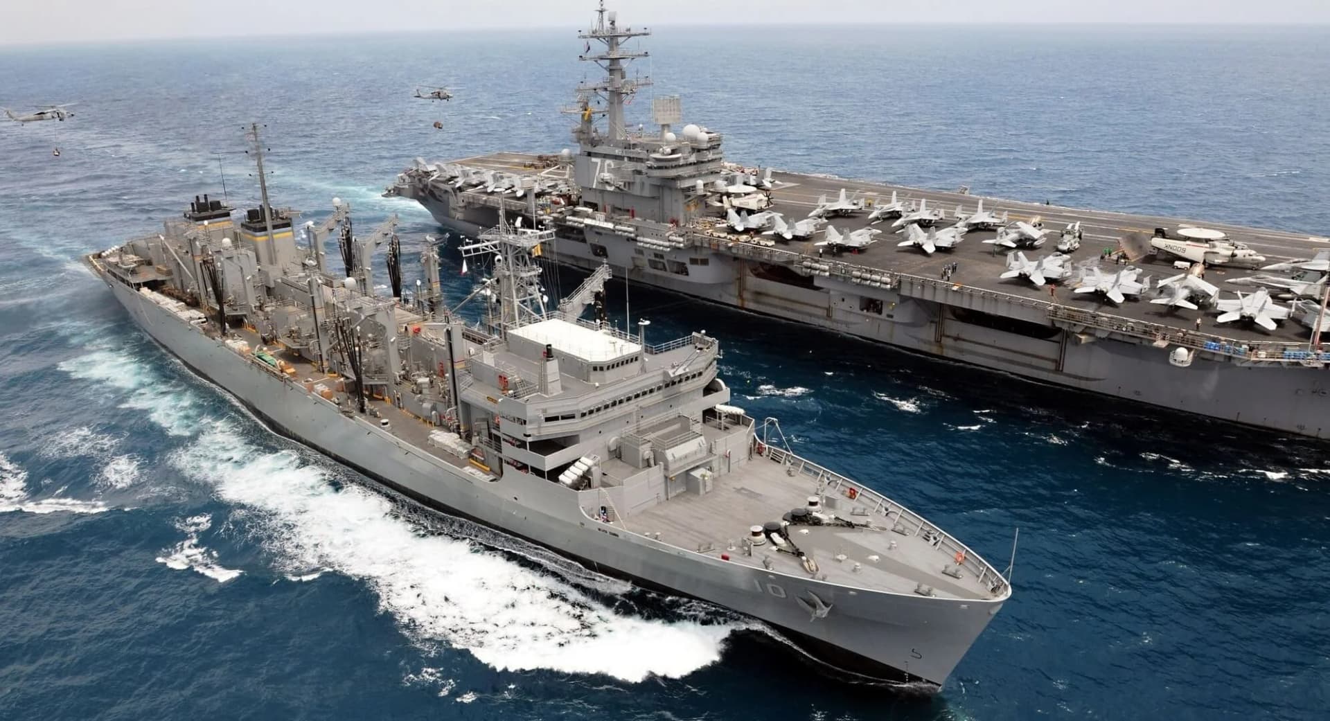 U.S. Navy aircraft carrier defense fleet logistics and parts procurement