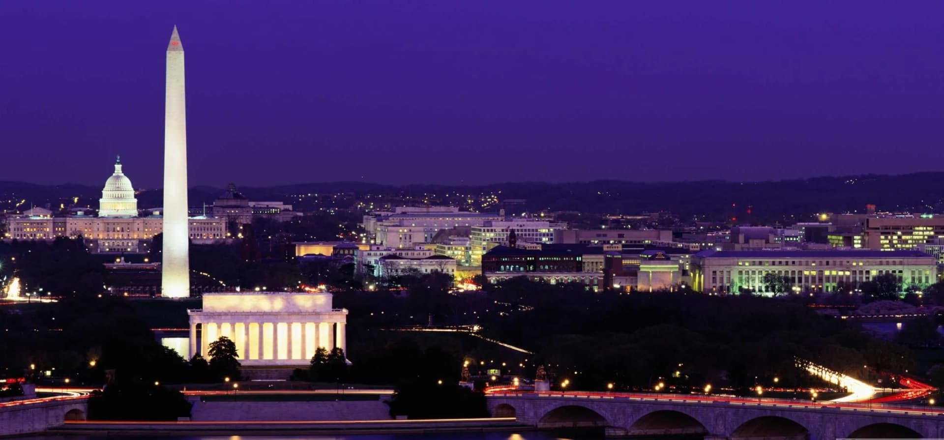 Washington D.C. skyline representing federal procurement agencies and military commands